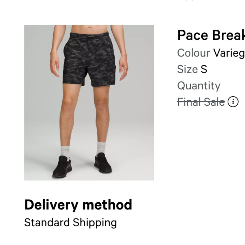 Lululemon Pace Breaker Linerless Shorts 7"